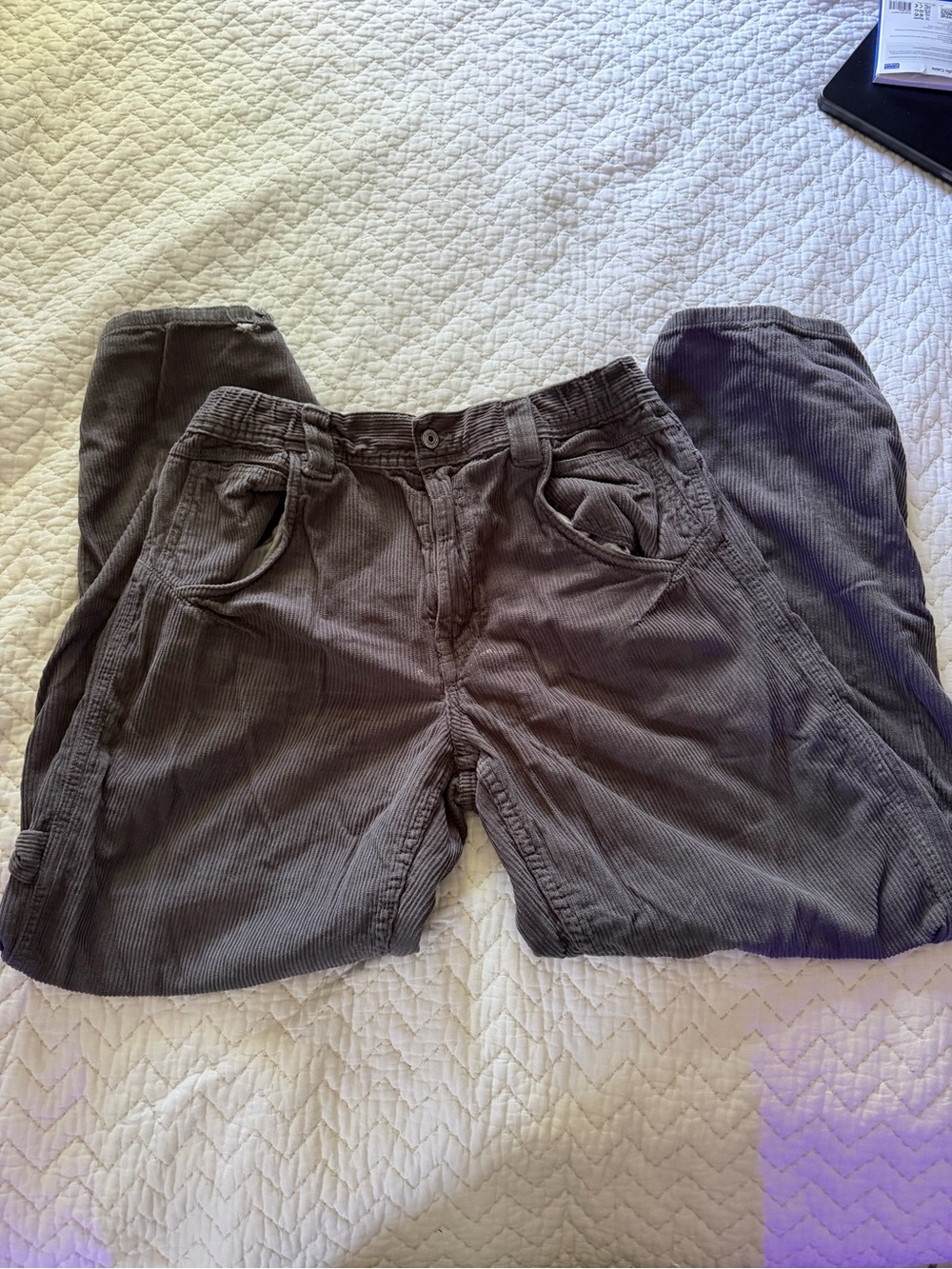We The Free Men's Corduroy Pants in Charcoal Gray